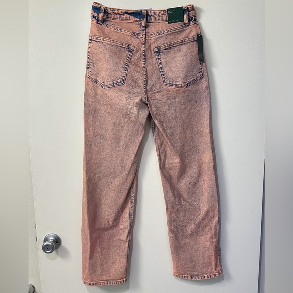 Rose washed denim 90s relaxed straight cut jeans NTW ( 4 ) - Picture 4 of 9